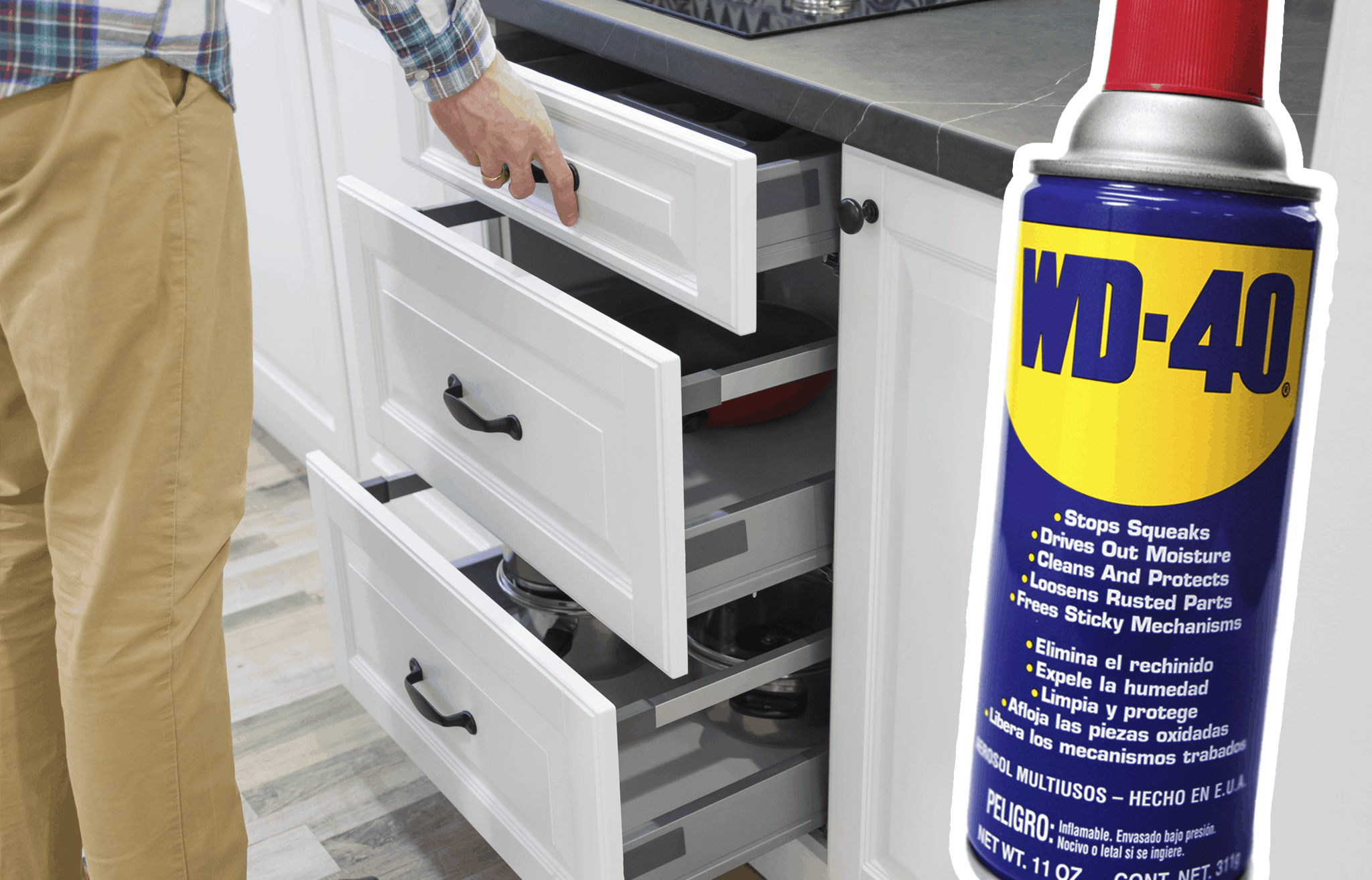 wd40 cajones atascados