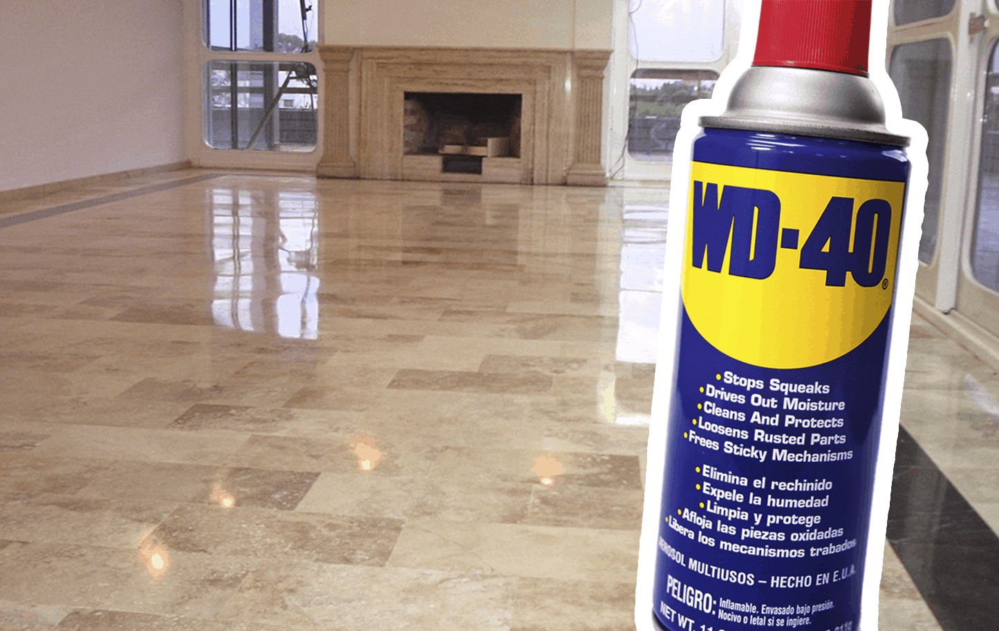 wd40 piso brilloso