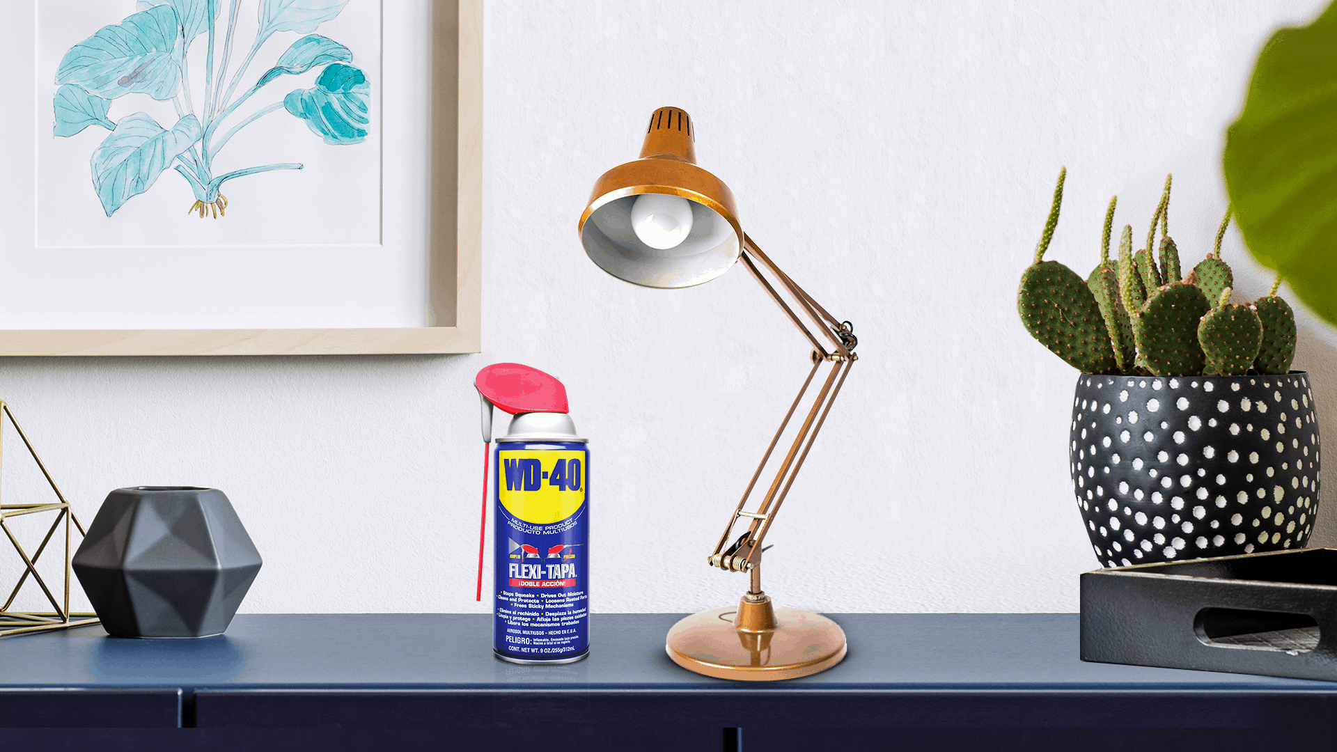 cómo limpiar y pulir lámpara de metal