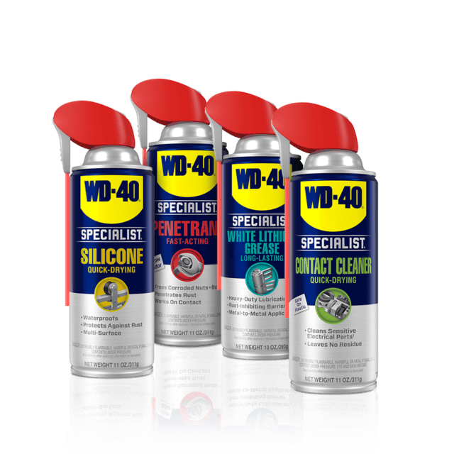 wd40 specialist contact cleaner.png, wd40 specialist white lithium.png, wd40 specialist penetrant.png, wd40 specialist silicone.png